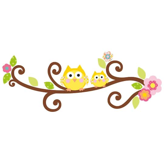 RoomMates Happi Scroll Tree Letter Branch Giant Peel & Stick Decal